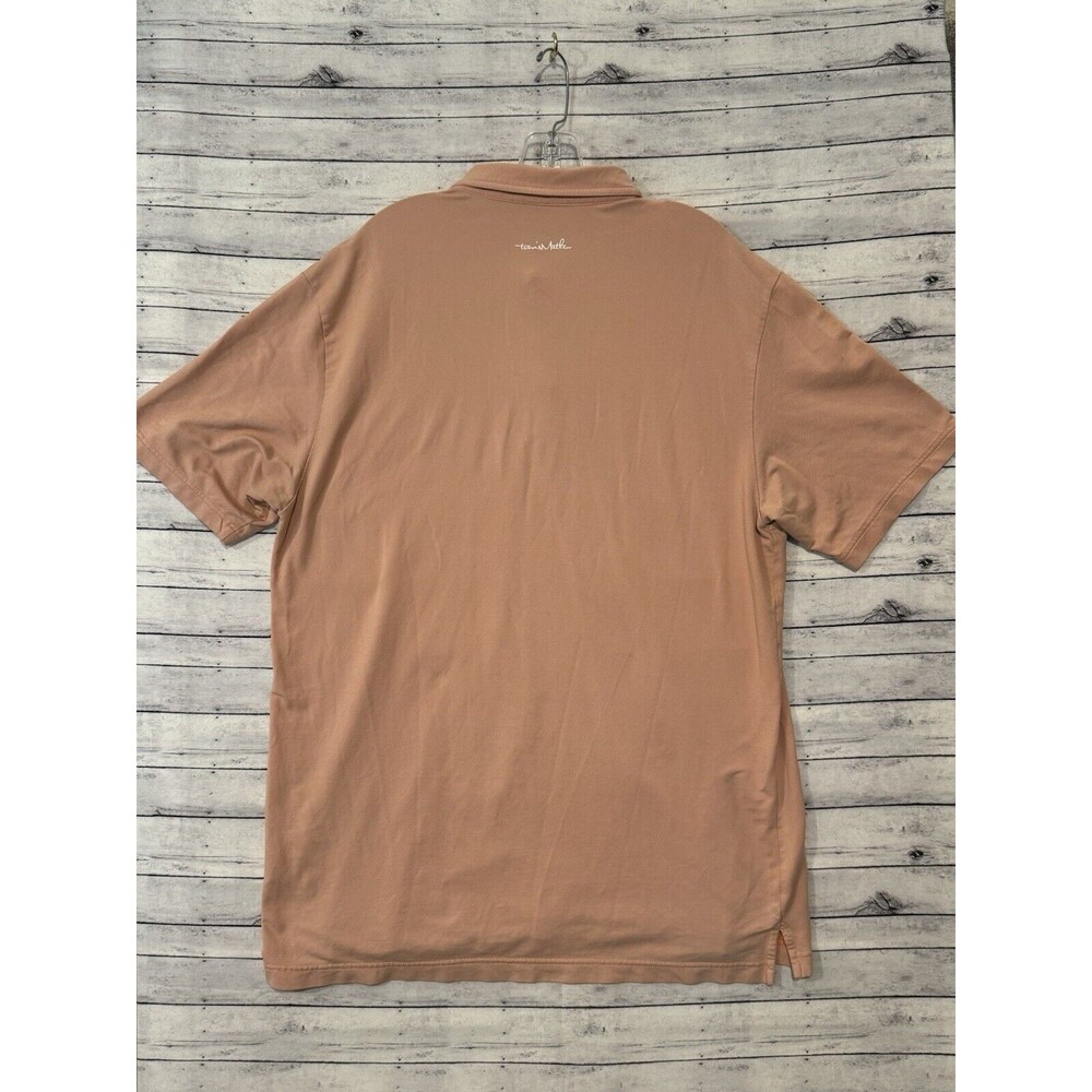 Travis Mathew Mens Short Sleeve Polo Shirt XL Orange Golf Stretch Cotton Blend - Picture 11 of 16